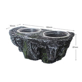 Water Dish Sturdy Breeder Case Playing Multiuse Detachable Reptile Food Bowl